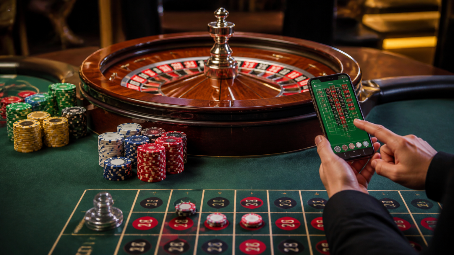 Singapore betting sites: what players should look for Casino betting desk with smartphone showing online betting site