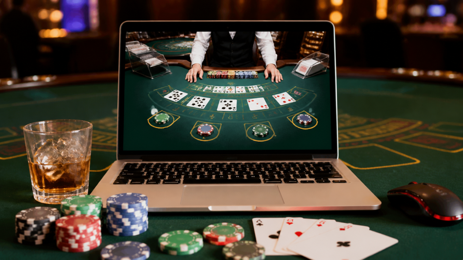 Singapore Betting Sites: What Readers Should Look For Casino-related betting interface on a laptop with game cards