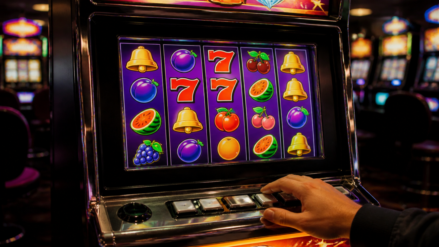Colorful casino slot machine reels for slot online malaysia